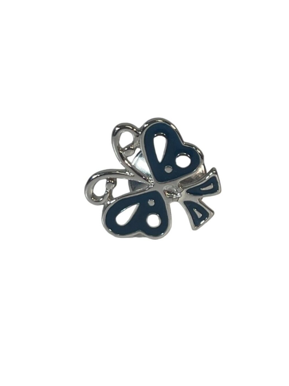 Vintage Amway Very Tiny Silver Tone Butterfly Lapel Pin (7581)